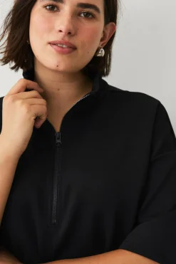 Zizzi Sweatshirt caKatalina 1/2 Zip