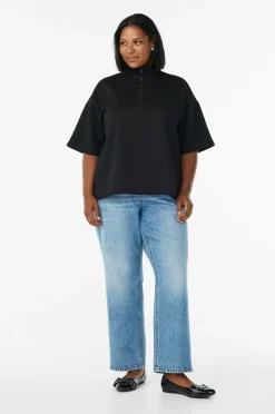 Zizzi Sweatshirt caKatalina 1/2 Zip