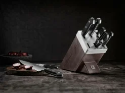 ZWILLING Knivsæt med selvslibende knivblok Gourmet 7 dele